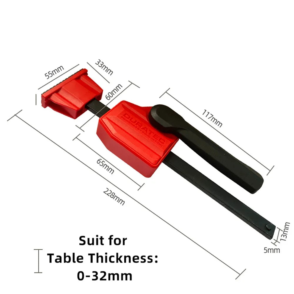 Workbench Fixed Clamp Woodworking Table 20mm Desktop Hole  Horizontal Quick Secure Tool  for Hand Planer Benches Hole Tools