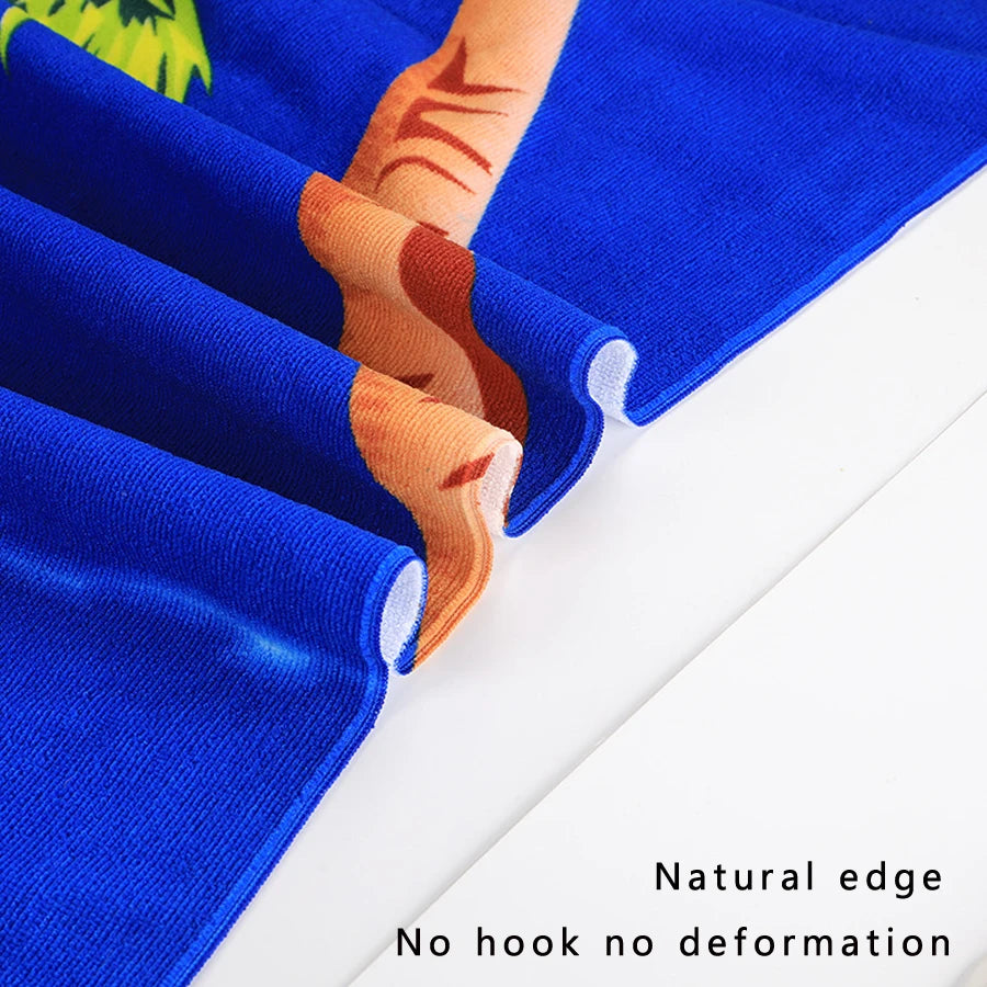 1 Pack of Cartoon Hooded Poncho Bath Towels for Children Aged 2-7, Made of Polyester Fiber with Strong Water Absorption, Cartoon-Themed Bath Towel, Suitable for Beach Trips, Bathroom Supplies
