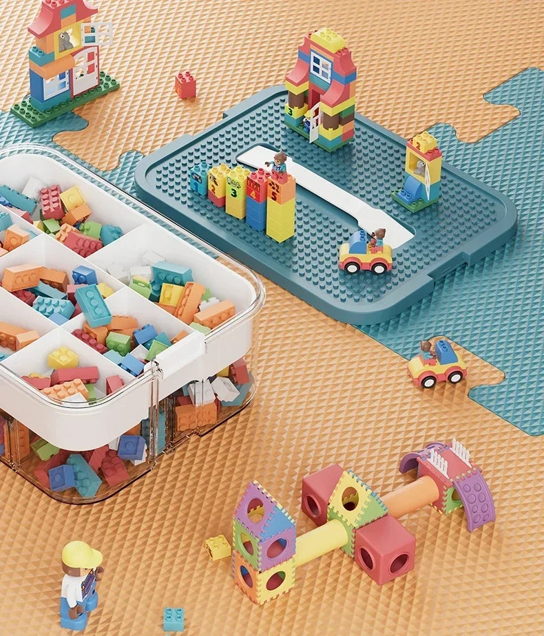 Plastic Storage Box For Lego Children Jigsaw Puzzle Building Block Container Classification Part Sort Box Kidroom Toy Organizer
