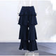 Tiered Ruffle Wide-Leg Pants