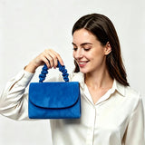 Faux-Suede Evening Handbag — view 6