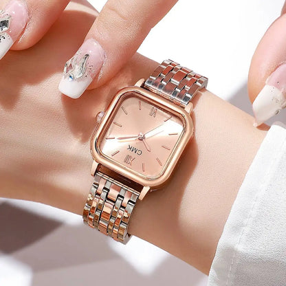 Fashion Women Watches Casual Square Dial Quartz Wristwatches Reloj Mujer Girls Clock Gift（Without Box）