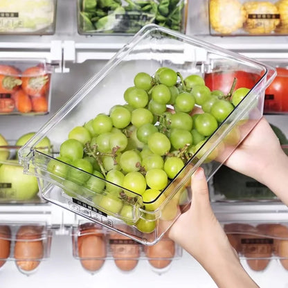 Transparent Refrigerator Drawer Under-shelf Storage Box Fruit Vegetable Egg Preservation Organizer Kitchen Container