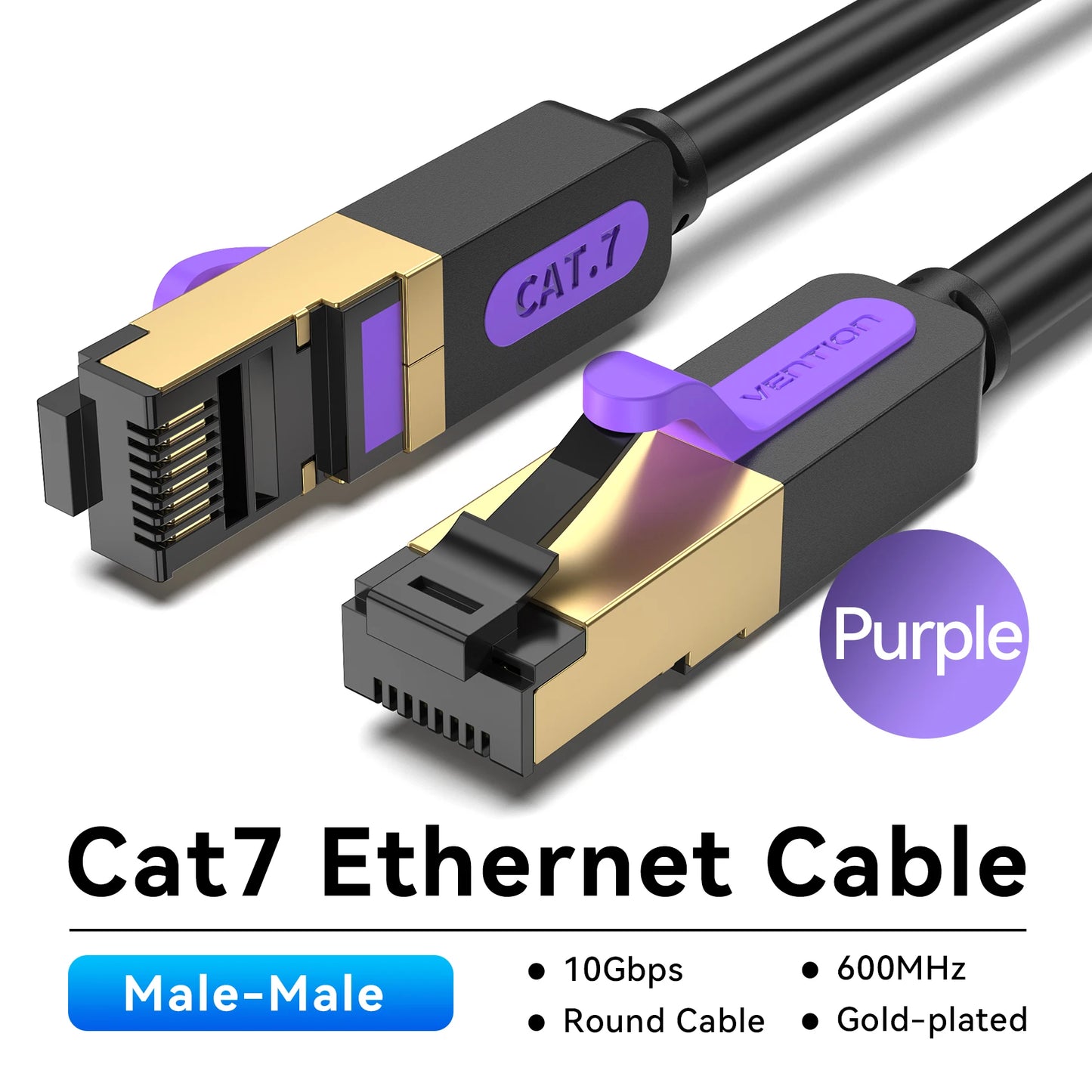 Vention Ethernet Cable RJ 45 Cat7 Lan Cable STP RJ45 Network Cable for Cat6 Compatible Patch Cord for Router Cat7 Ethernet Cable