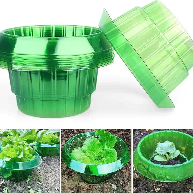 1/30pcs Plants Slug Protection Rings Green Planter Flower Pot Snail Vegetables Cover Reusable Pest Control Trapper Garden Tool