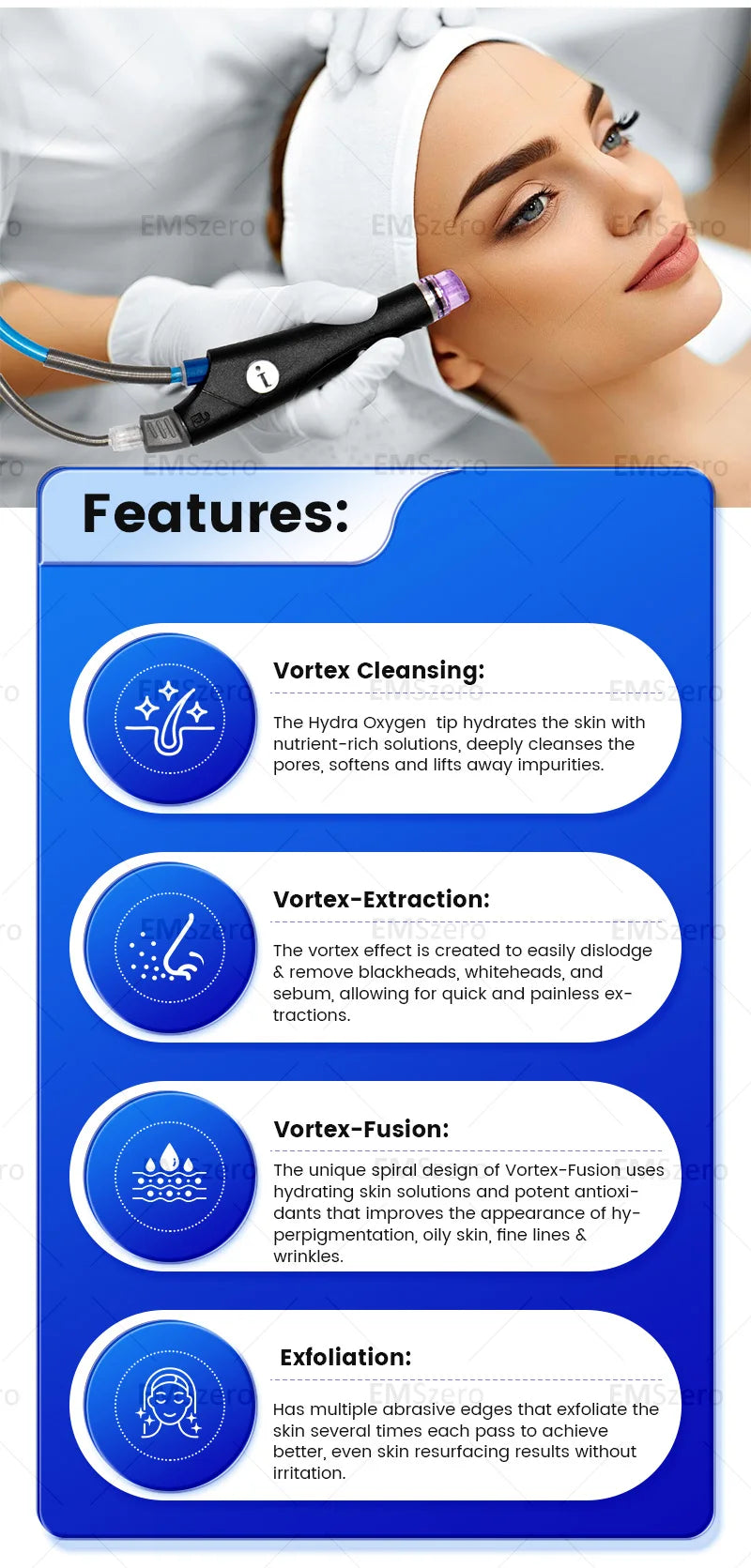 Professional H2 Machine For Deep Cleansing Hydration Anti Aging Skin Care Beauty Salon Equipment