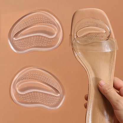 Thickened Half A yard Pad High Heels Insole Forefoot Pad Silicone Forefoot Pad Ladies Sandal Anti-skid Pad Anti-pain
