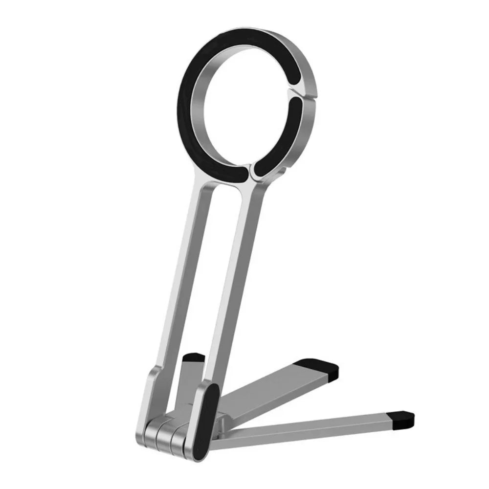 Portable Foldable Phone Tripod Carabiner-Mounted for Magsafe Phone Dual-sided Magnetic Phone Bracket for Live Streaming Selfie