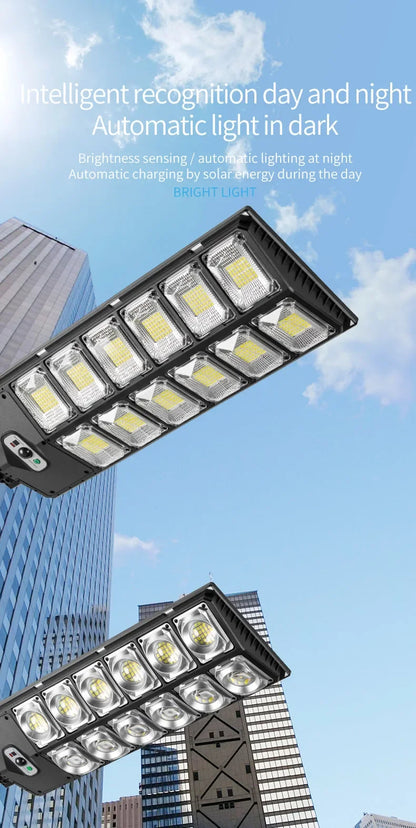 LED Super Bright Outdoor Solar Powered Lamp Waterproof Motion Sensor Human Induction Solar Garden Light Yard Garage Light