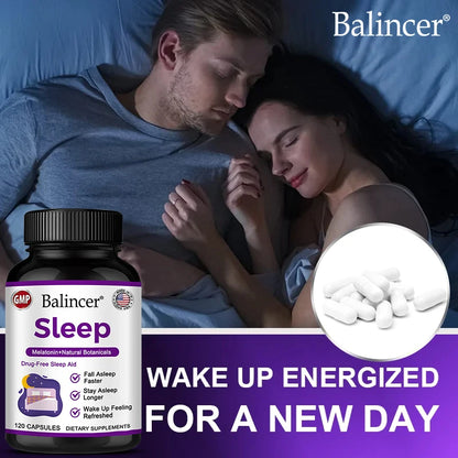 Valerian Root - Support for Calm & Relaxation To Prepare for Sleep, Nervous System Health, with Melatonin Extract, 120 Capsules