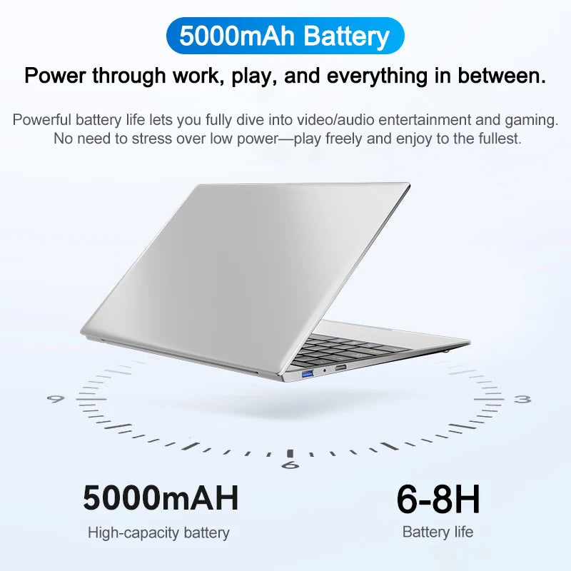 LENOU Ultra Slim 15.6" Laptop 32GB 2TB Windows 11 Intel Core i9-9880 Gaming Office Portable Business Student Notebook Computer