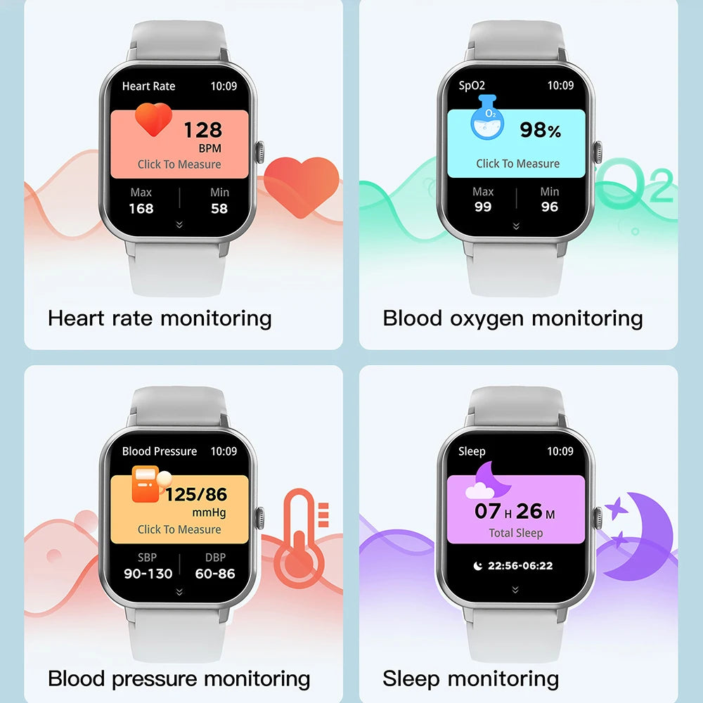 Dafit Luxury Men Smartwatch Wireless Call Smart Watch Fitness Clock Waterproof Sports Watches for Women IOS Android Phones 2026
