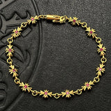 Cross-Flower Link Bracelet — view 12