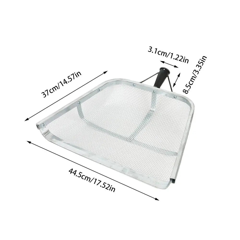 Garden Sifter for Soil Sturdy Stainless Steel Soil Sieve with Easy Grip Handle Ergonomic Portable Farm Shovel Multifunctional