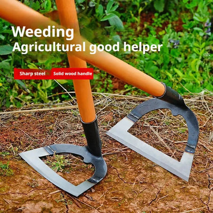 Hollow Hoe Weeding Rake Steel weeding hoe Labor-saving Weeding Loosening Soil Artifact Harrow HandheldHoe Farm Tool Gardening