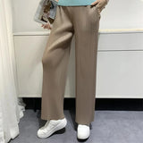 High-Waisted Pleated Wide-Leg Pants
