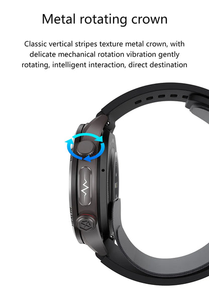 2026 New Upgrade Air Pump Blood Pressure Accurate Measure SmartWatch ECG Micro Physical Examination NFC Airbag Smart Watches Man