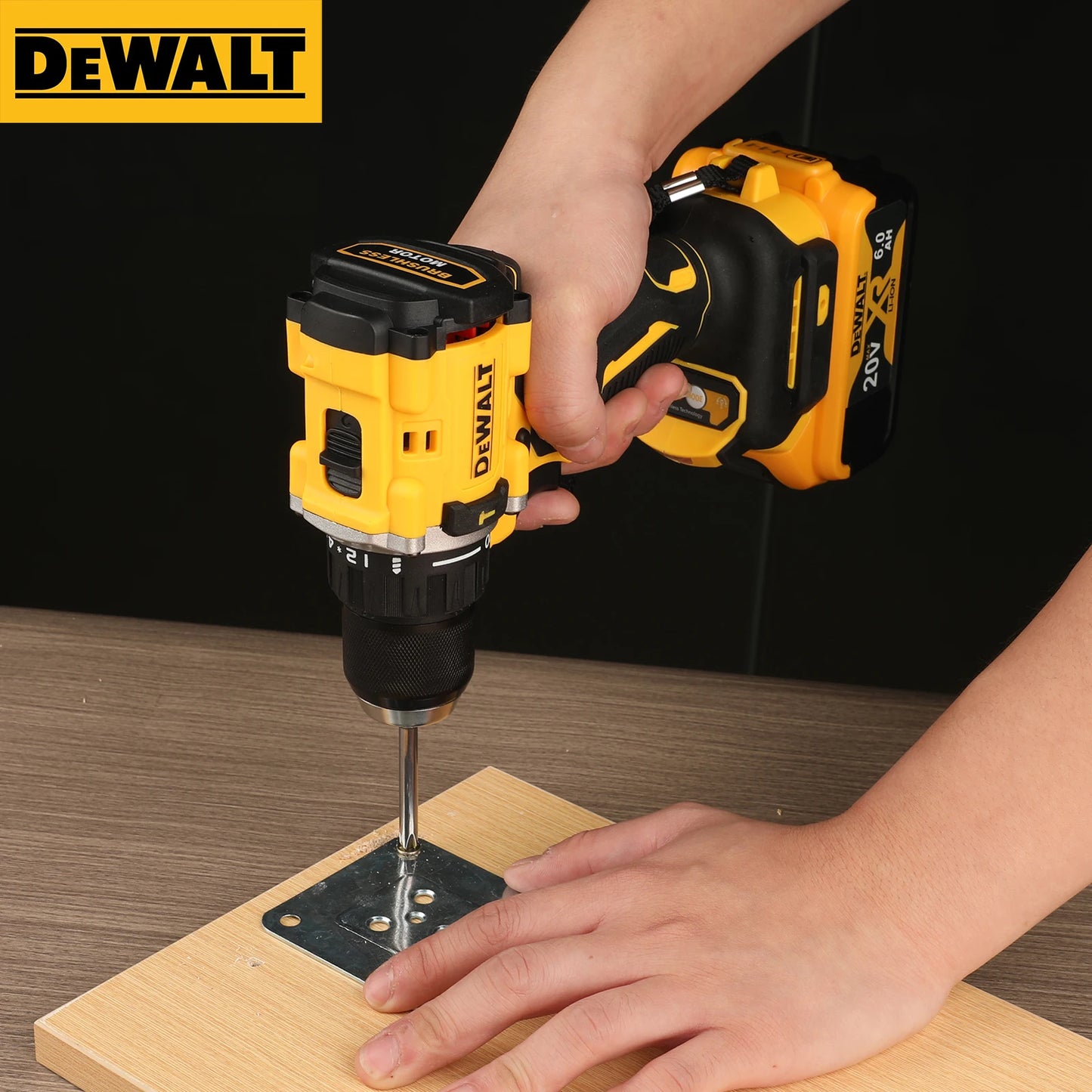 NEW 2026 DEWALT DCD805 Hand Impact Drill,20V Lithium Cordless,Brushless Power,Variable Speed Control,Lightweight Household Tool