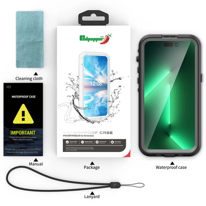 shellbox-hot sale magnetic shockproof dustproof IP68 professional waterproof phone case for iphone16promax/15/14/13