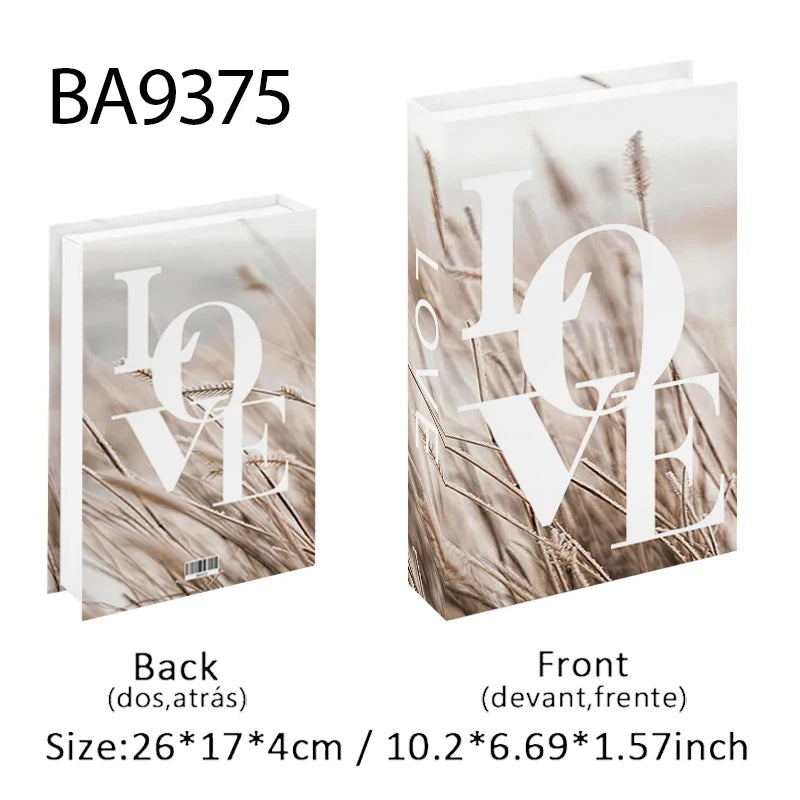 Open Luxury Fake Book Storage Box Home Decor Fashion Paris Decorative Books Interior Decoration Coffee Table Bedroom Ornaments