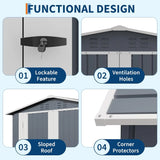 Metal Garden Storage Shed — view 4