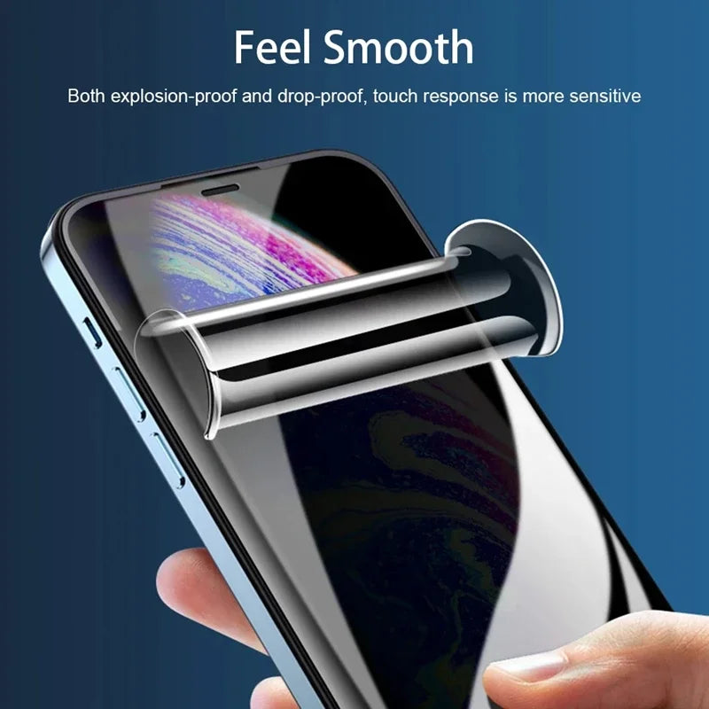 3PCS Anti-Spy Hydrogel Film for iPhone 15 13 11 12 14 Pro Max Plus XS Max X XR Privacy Screen Protectors for iPhone 12 13 Mini