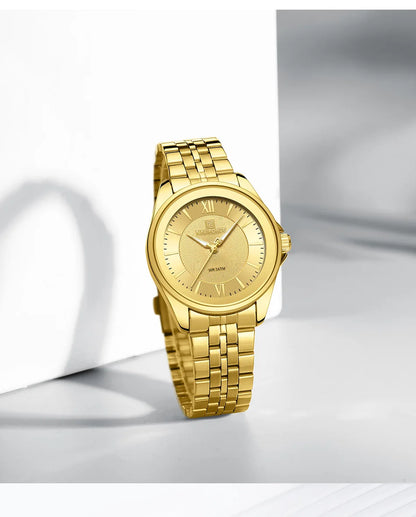 NAVIFORCE Ladies 3ATM Waterproof Quartz Watch Simple Fashion Stainless Steel Watchband Woman Quartz Watch Gifts For Women NF5067