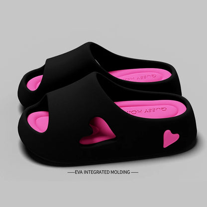 Women's Cloud Cushion Summer Slippers - Ultra-Soft EVA Slides with Thick Sole, Non-Slip Bath/Home Sandals for Indoor & Outdoor