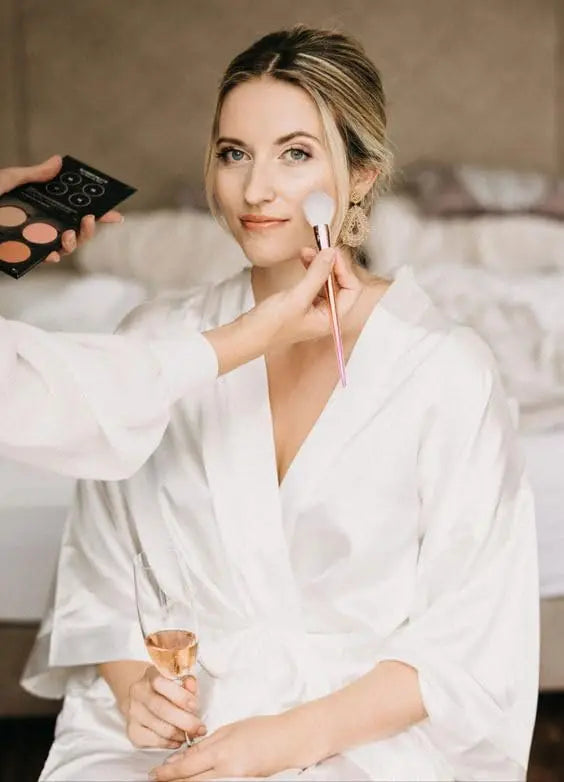 New Women's Sleeping Robe Home Clothes Sleeping Bridal Morning Robe Ding Simulated Silk Elastic Sleeping Robe Silk Short Dress