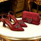 Rhinestone Heels & Matching Bag Set — product image