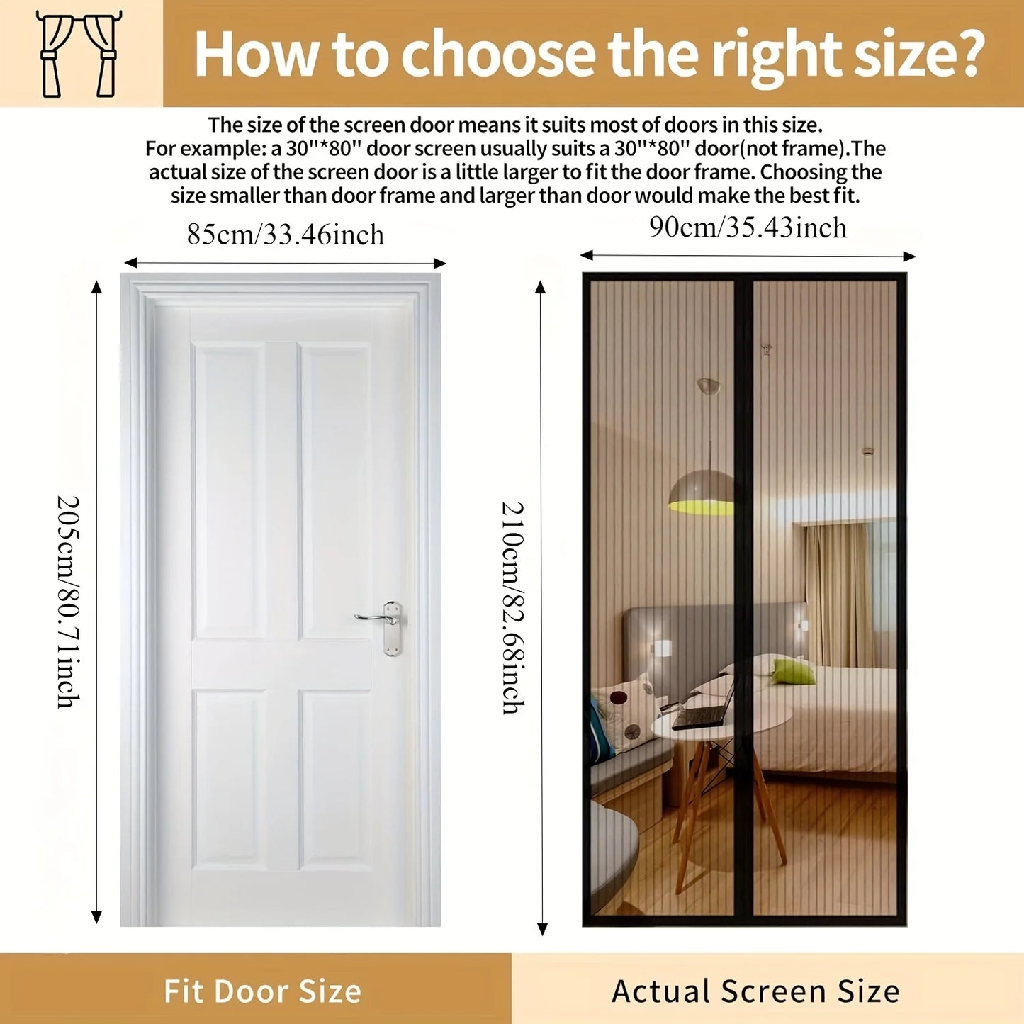 Mosquito-resistant Door Curtain Without Punching for Living Room Bedroom Dining Hands-free Mesh Partition To Prevent Insects