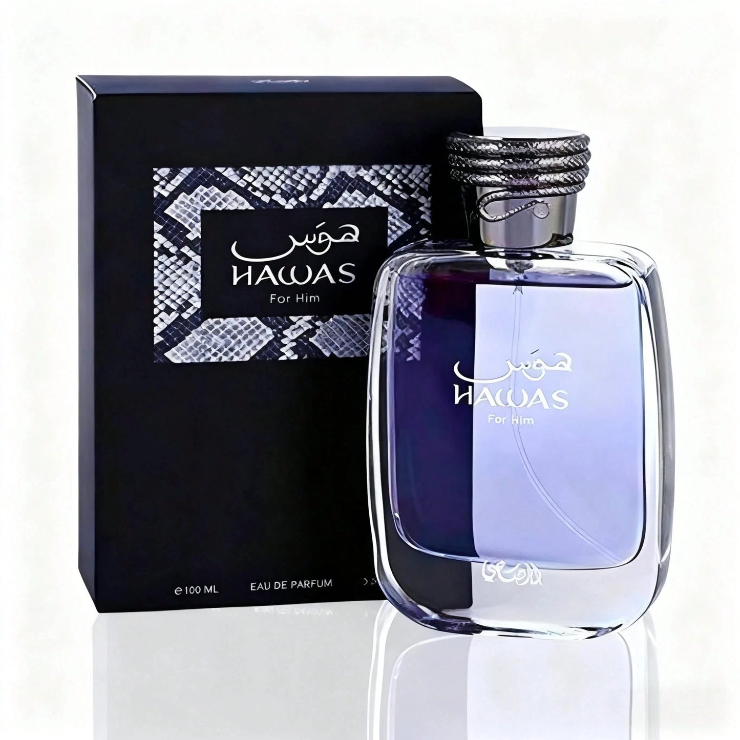 RASASI Hawas For Men Eau De Parfum Spray 100ML (3.4 Oz) - Long Lasting Arabian Perfume, Premium Perfume Men, Ideal for Special Occasions & Daily Elegance, A Bold and Captivating Fragrance