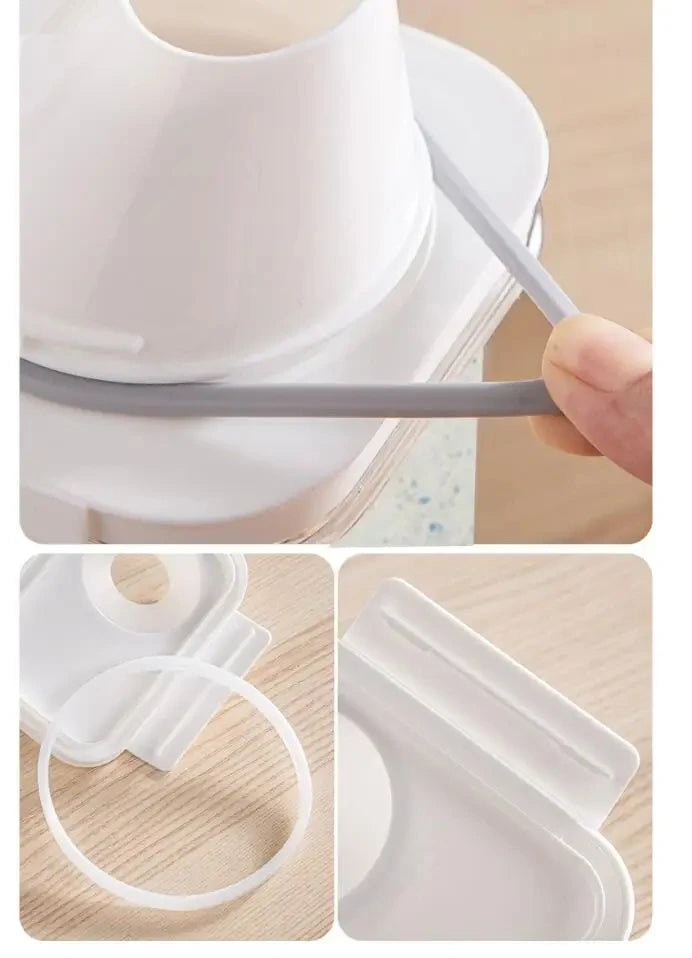Airtight Laundry Detergent Dispenser Powder Storage Box Clear Washing Powder Liquid Container with Lids Jar