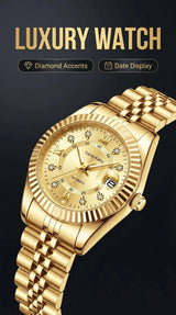 Classic Quartz Date Wristwatch