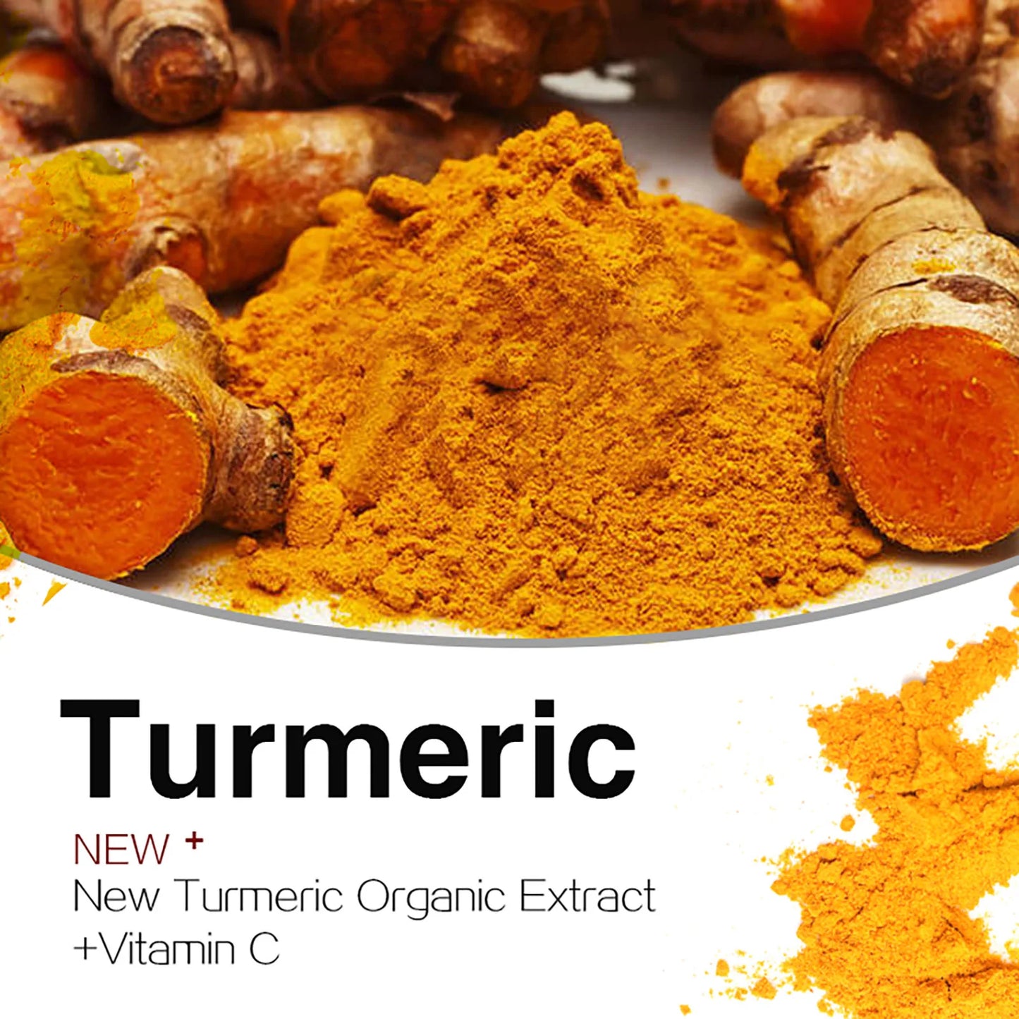 AILKE Organic Turmeric Skin Care Set, Brighten, Cleaning Skin, Remove Acne,Pimples, Whitening, Even Skin Tone, Improve Dry Skin