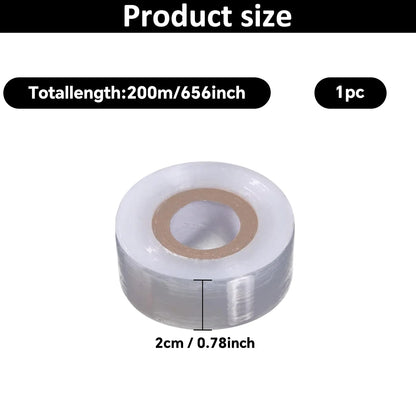 200m Length Eco-Friendly Biodegradable Grafting Tape Graft Membrane Gardening Bind Belt PE Grafting Tape Packaging wrapping film
