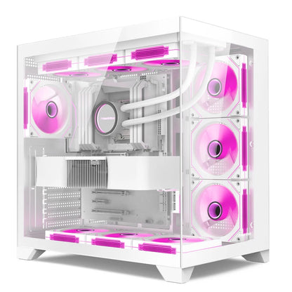 Power train Dreamland PRO ATX motherboard PC gaming 360 water-cooled Sea view room Double-sided glass gaming computer case