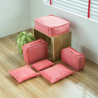6/8Pcs Set Travel Bag Organizer Clothes Luggage Travel Organizer Blanket Shoes Organizers Bag Suitcase Pouch Packing Cubes