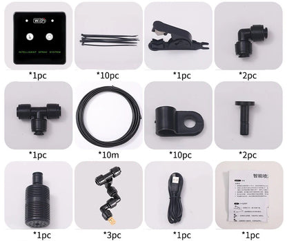 Rainforest Sprayer WiFi Control Automatic Mist Rainforest Timing Spray System Kit Irrigation Timer Reptile Sprayer Humidifier