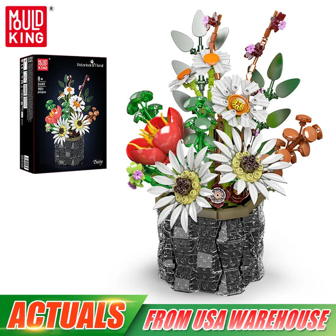 Mould King Daisy Bouquet Building Set — product image