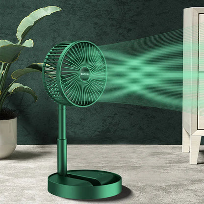 Desktop fan charging model, long endurance USB foldable mini retractable fan, dormitory portable desktop electric fan