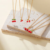 Cherry Pendant Necklace — view 4
