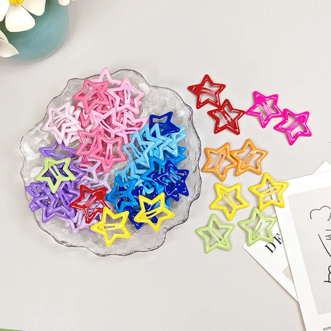 Colorful Star Hair Clips — product image