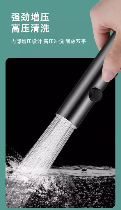 Gray portable toilet sprayer gun bathroom toilet 1.5m stretchable hose stainless steel bidet spray suit bathroom accessories