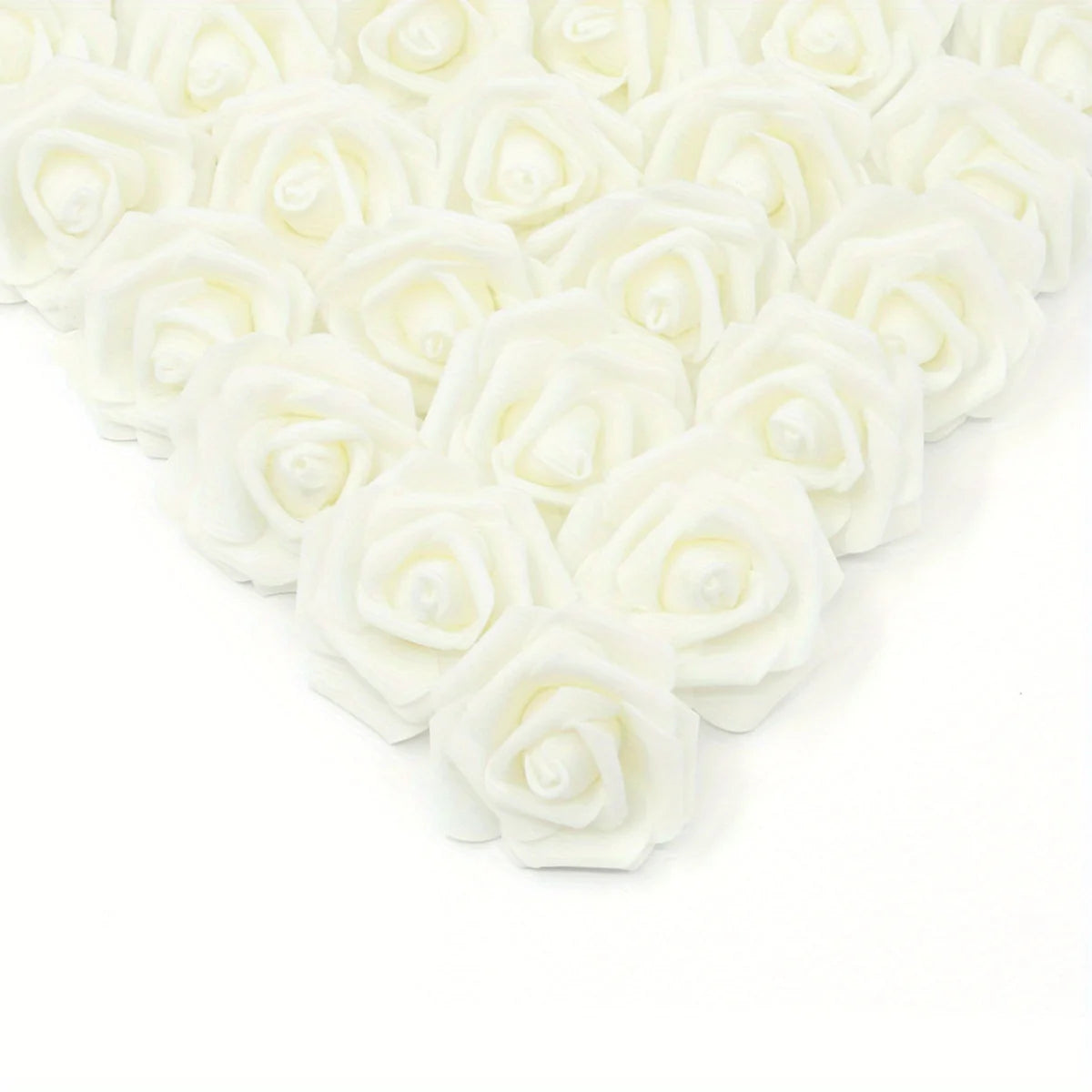 100PCS Artificial Rose Flower Heads, Real Looking Foam Roses for DIY Wedding Baby Shower Centerpieces Party Home Decorations