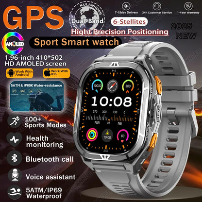 New For XIAOMI Sport Wristband Built-in GPS&Compass BT Call Smartwatch Altimeter Health Monitoring 3ATM Waterproof Swim Watches
