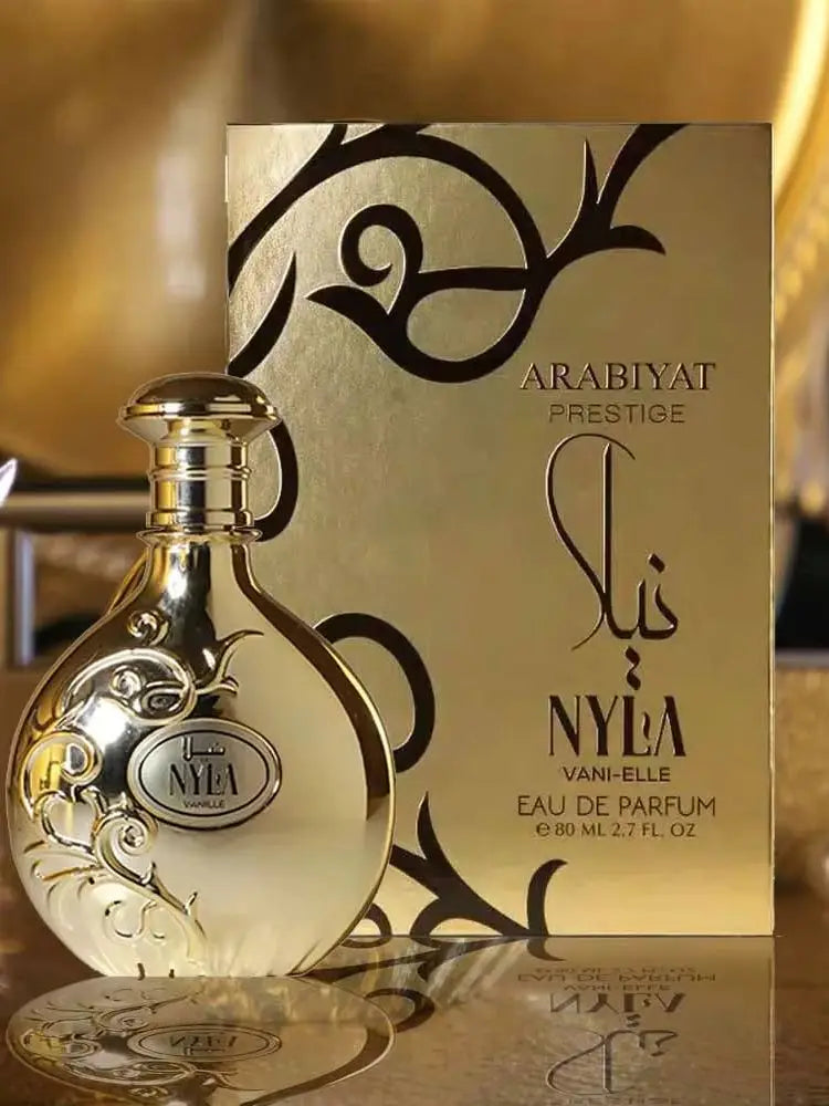 ARABIYAT PRESTIGE Nyla Vani-Elle Eau de Parfum, Unisex Fragrance with Vanilla and Jasmine, 2.7 fl. oz