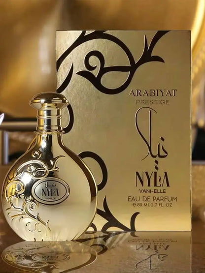 ARABIYAT PRESTIGE Nyla Vani-Elle Eau de Parfum, Unisex Fragrance with Vanilla and Jasmine, 2.7 fl. oz