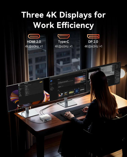 AMD Ryzen 7 7735HS Mini PC, 16GB LPDDR5 512GB NVMe SSD Triple 4K Display Mini Computer WiFi 6 BT 5.2 Preinstalled Windows 11 Pro