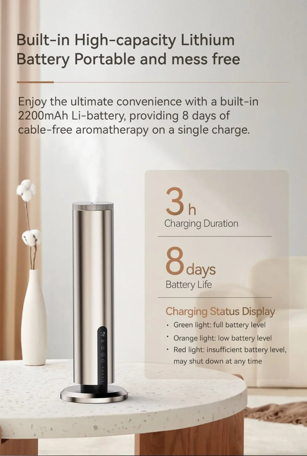 Home Intelligent Aroma Essential Oil Diffuser Aroma Diffuser Machine APP Control Big Coverage Electric Smell for Hotel